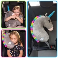 cartoon unicorn car seat belt shoulder pad pp cotton auto seatbelt cover for kids child horse accessories safety belt pillows