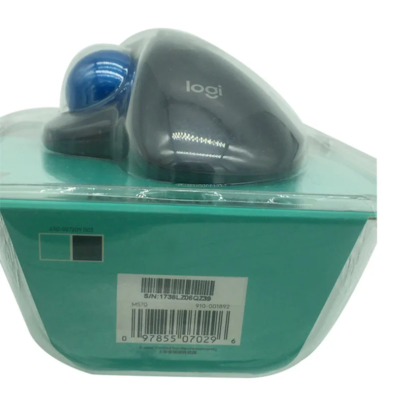 Мышь Logitech M570 с беспроводным оптическим трекболом 2 4G эргономичная мышь для