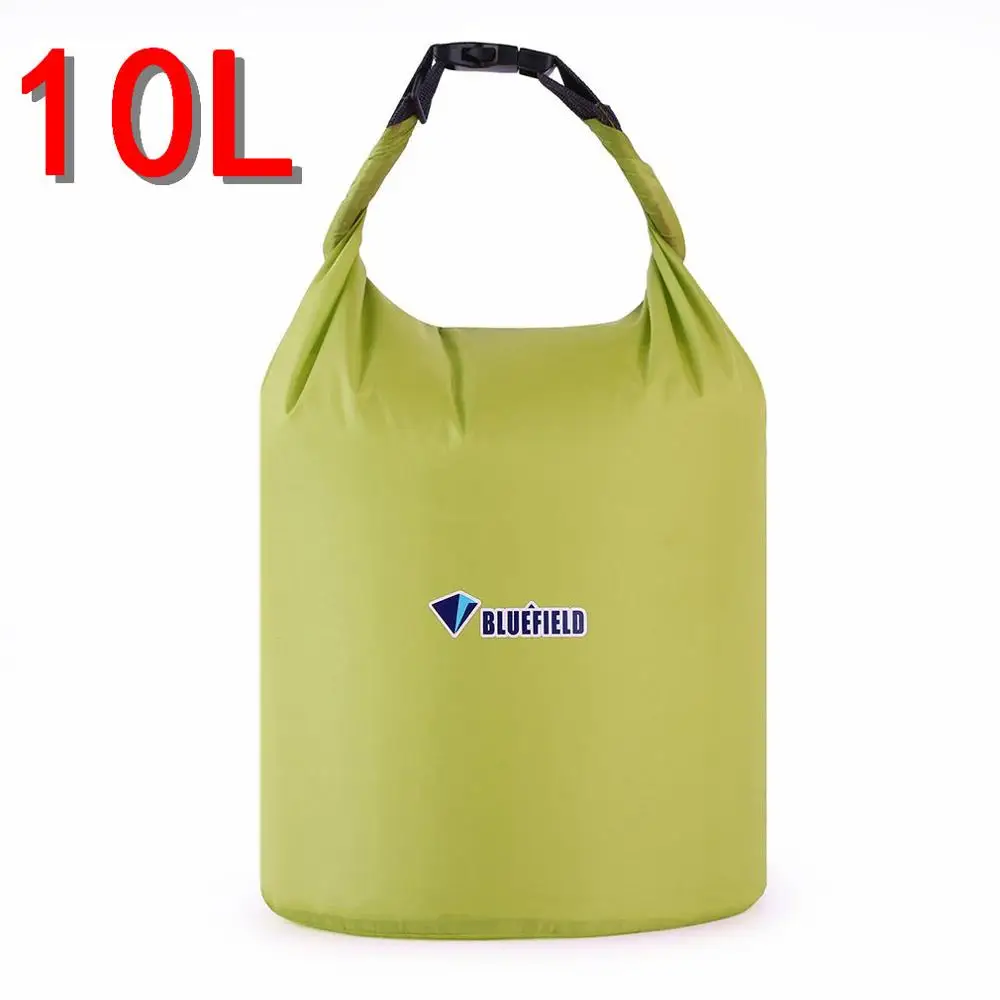 Light Green 10L Портативный открытый ПВХ водостойкий Лыжный спорт дрейф дайвинг плавание путешествия сухие сумки Рафтинг сумка 10л 20л водостойкий с регулируемый ремень - Цвет: Light Green 10L