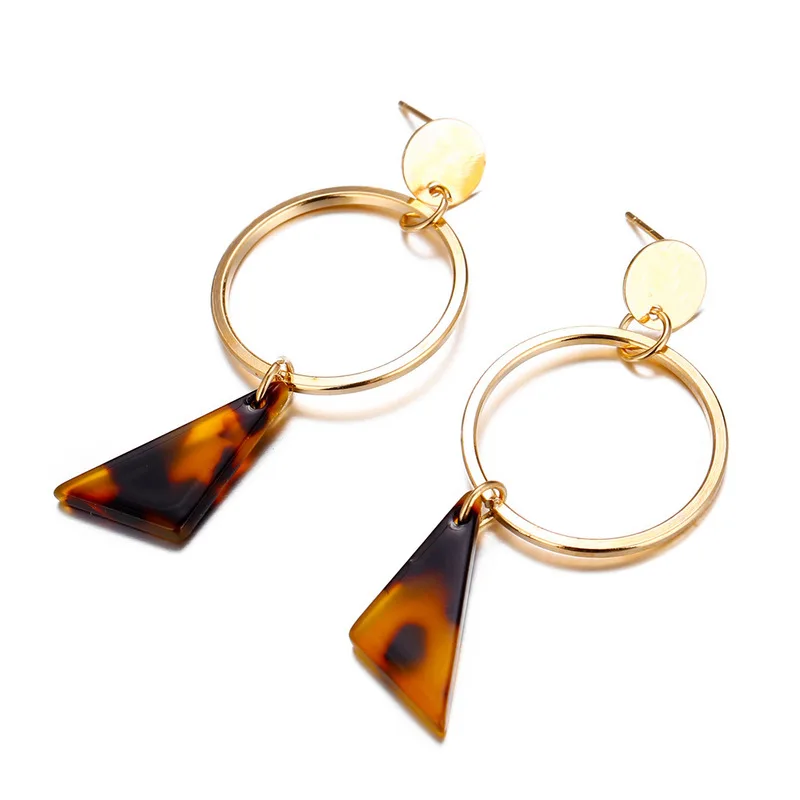 Женские Геометрические серьги JQUEEN простые акриловые серьги-капли из смолы