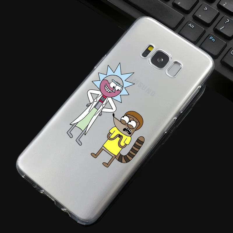 DREAMFOX L544 Рик и Морти Мягкий ТПУ силиконовый чехол для samsung Galaxy Note S 7 8 9 10 11 10E 11E Lite Edge