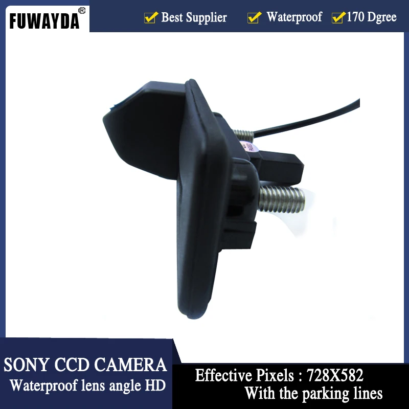 Беспроводной SONY CCD HD Автомобильный багажник ручка обратная парковка камера заднего вида для Skoda Roomster Fabia Octavia Yeti superb для Audi A1