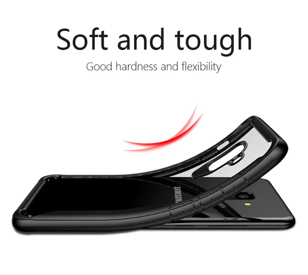 IDOOLS Case for Samsung galaxy A8 Plus A8+ Armor Soft Silicon Cases 2018 Transparent Ultra Thin Cover |
