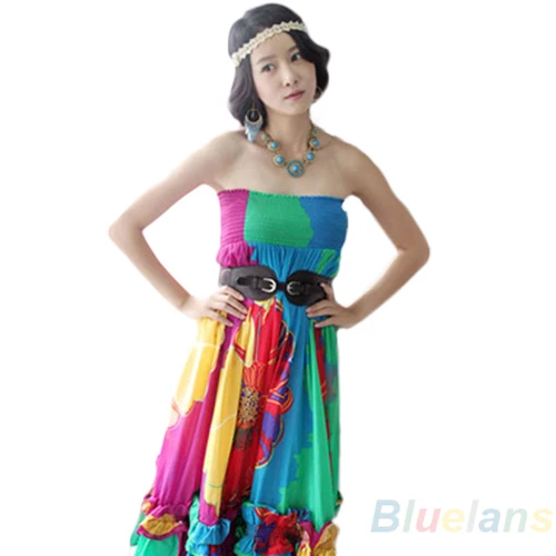 Women Lady bohemian boho Blue look Stone Necklace Pendant statement necklace 000R 01BR | Украшения и аксессуары