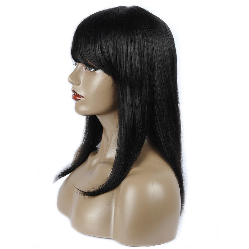 Straight Wig Style Me Remy Women Short Brazilian Bob Pre Plucked Baby Hair Human Wigs For Black | Шиньоны и парики