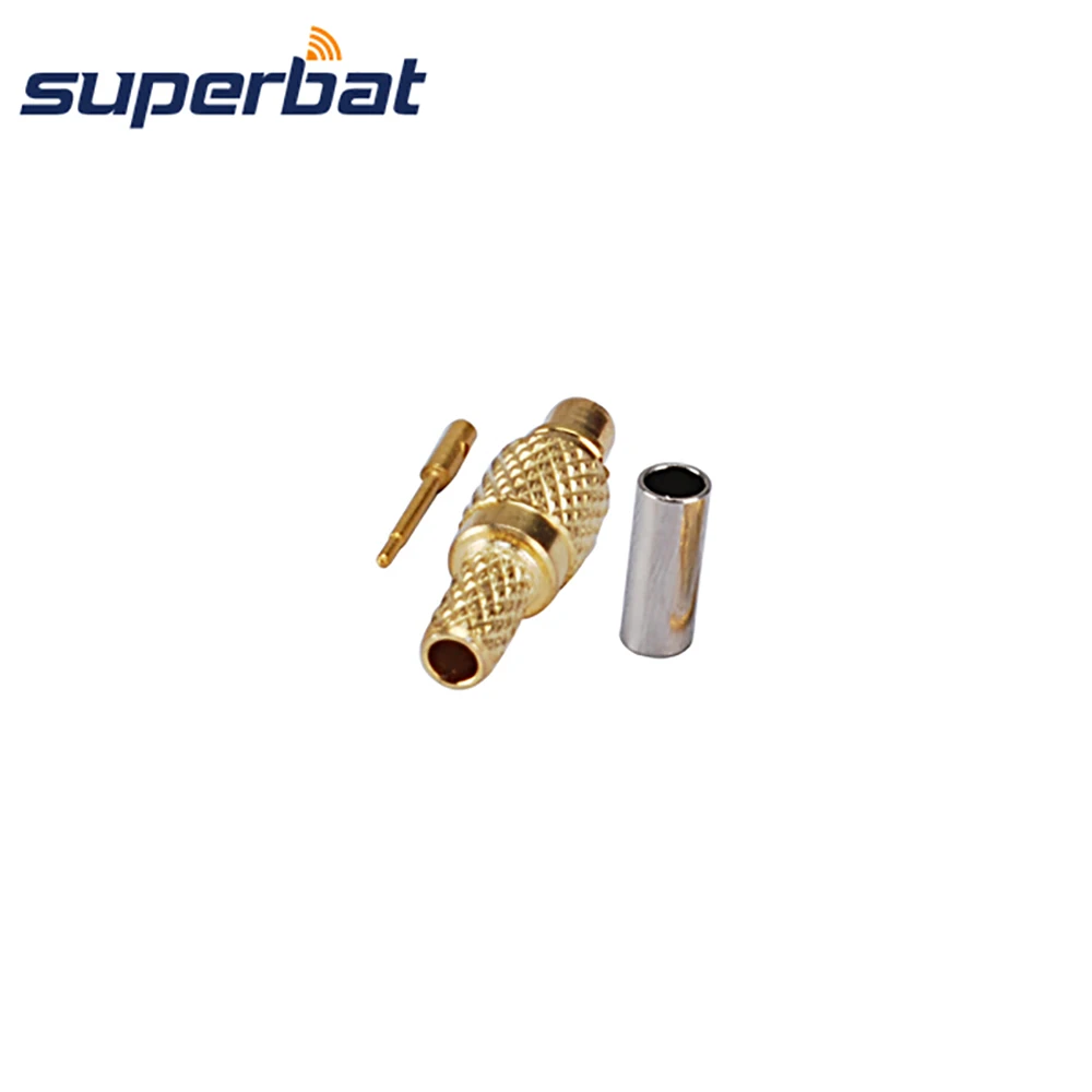 Прямая ОБЖИМНАЯ заглушка Superbat MMCX для коаксиального кабеля LMR100 RG316 RG174 RF