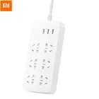 2 шт. оригинальная умная розетка Mi Xiaomi с 3 USB-портами для быстрой зарядки, сетевой фильтр с 6 портами 2,1 А, зарядное устройство для умного дома