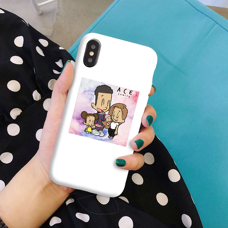 Ace family Мягкий силиконовый чехол ярких цветов для iPhone11 X XS XR Max 8 8plus 7 7plus 6s Plus Лучший