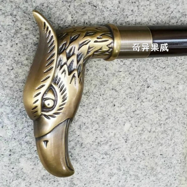 В одиночный медный импортные деревянная трость старая Walker съемки реквизит