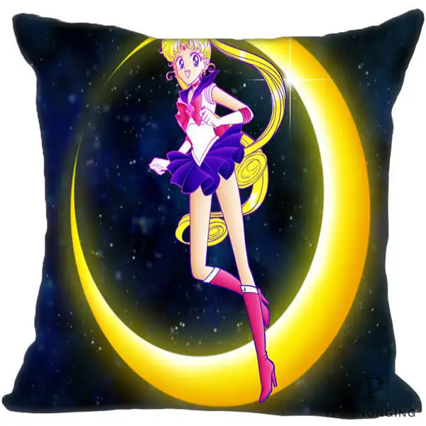 Square Pillowcases Декоративная Наволочка на заказ Сейлор Мун розовая квадратная Наволочка на молнии лучший подарок 35X35,40x40,45x45 см(одна сторона) 180516-19 - Цвет: Square Pillowcases