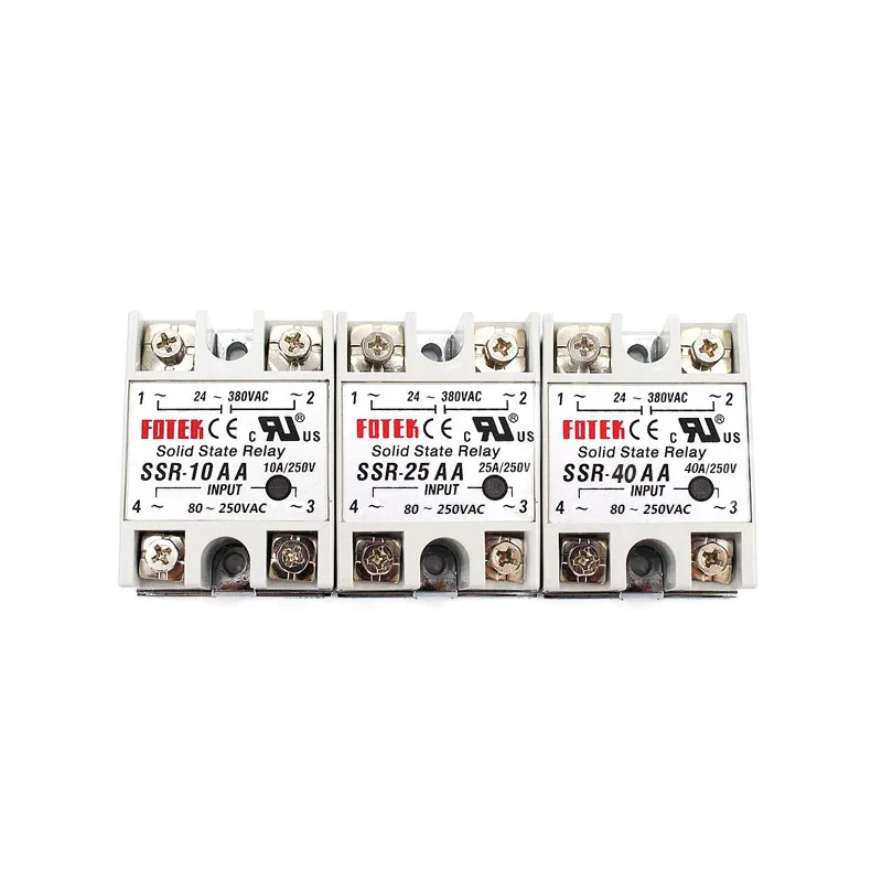 

Твердотельное реле YJCAL, фотолампа, 10 А, 25 А, 40 А переменного тока, переменный ток 80-250VAC TO 24-380VAC SSR 10AA 25AA 40AA