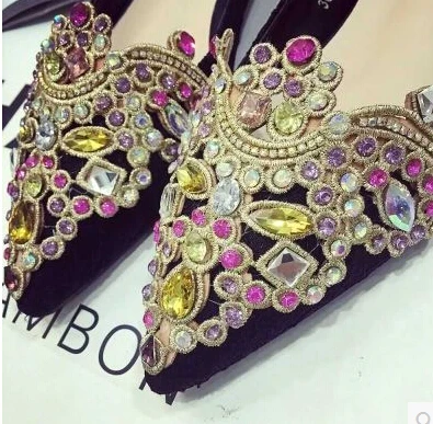 Модные весенне-осенние сапоги выше колена туфли-лодочки с острым носком на