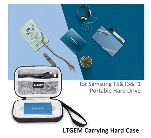LTGEM чехол для samsung T5/T3/T1 Портативный 250 ГБ 500 ГБ 1 ТБ 2 ТБ SSD USB 3,0 внешние твердотельные накопители