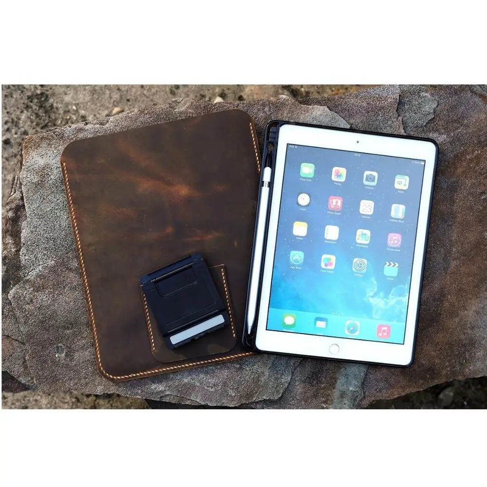 Чехол подставка из потертой кожи для нового iPad 9 7/iPad Pro 7 10 5 с держателем