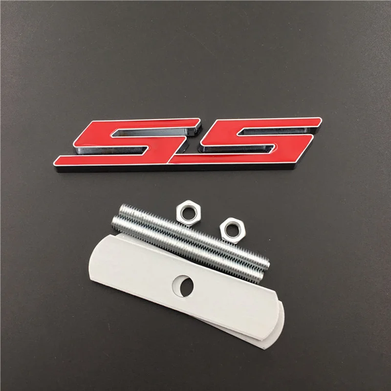 Red Grille Для Chevrolet Malibu Sail Captiva Lacetti Cruze AVEO Camaro SS автомобильный Стайлинг металлическая наклейка внешние аксессуары 3D логотип эмблема - Название цвета: Red Grille