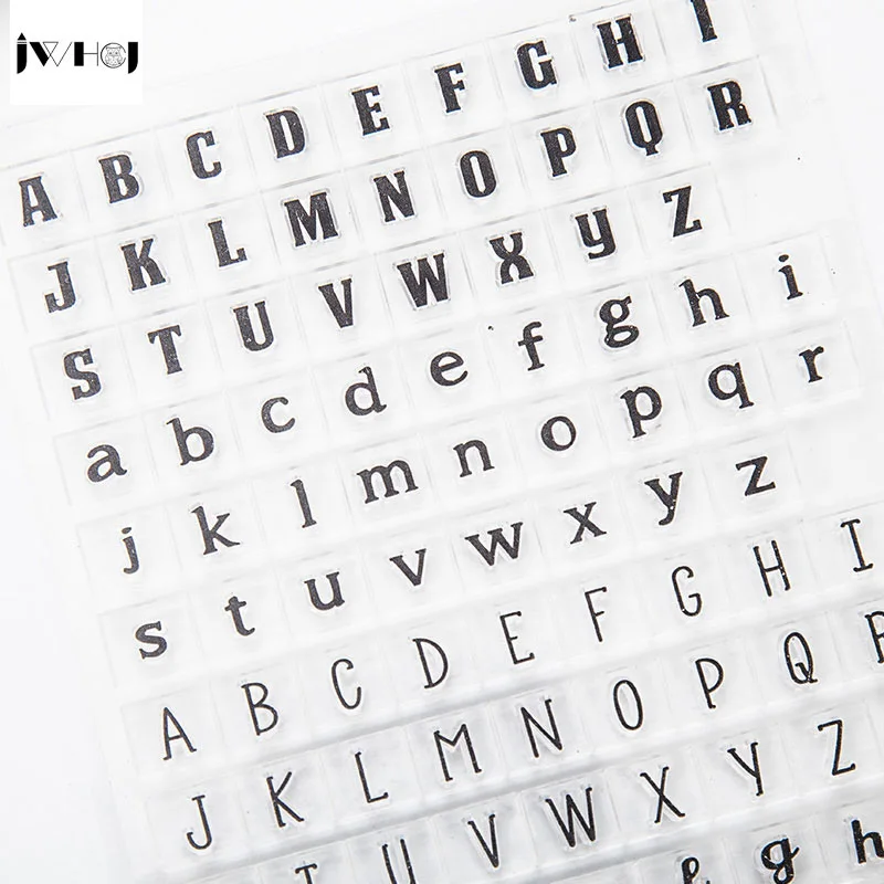 1 шт. английская буква цифровой прозрачный силиконовый штамп Детский Набор для