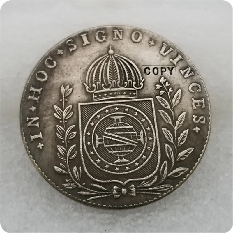 Копия бразильских монет модель 1827 года копия искусственных магнитная
