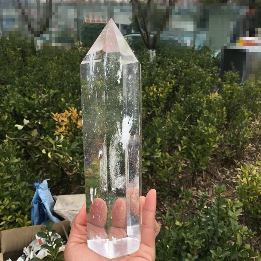 Плавильный камень большого размера белые прозрачные кварцевые камни и кристаллы