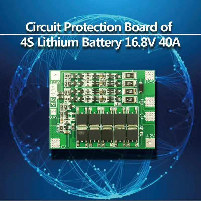 4S 40A литий ионная литиевая батарея 18650 зарядное устройство PCB BMS Защитная плата с