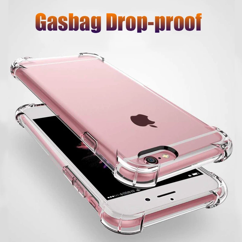 Чехол Gasbag для iphone XS MAX X 10 XR 6 7 6s 8 Plus SE 5 5S мягкий прозрачный чехол из ТПУ с защитой от