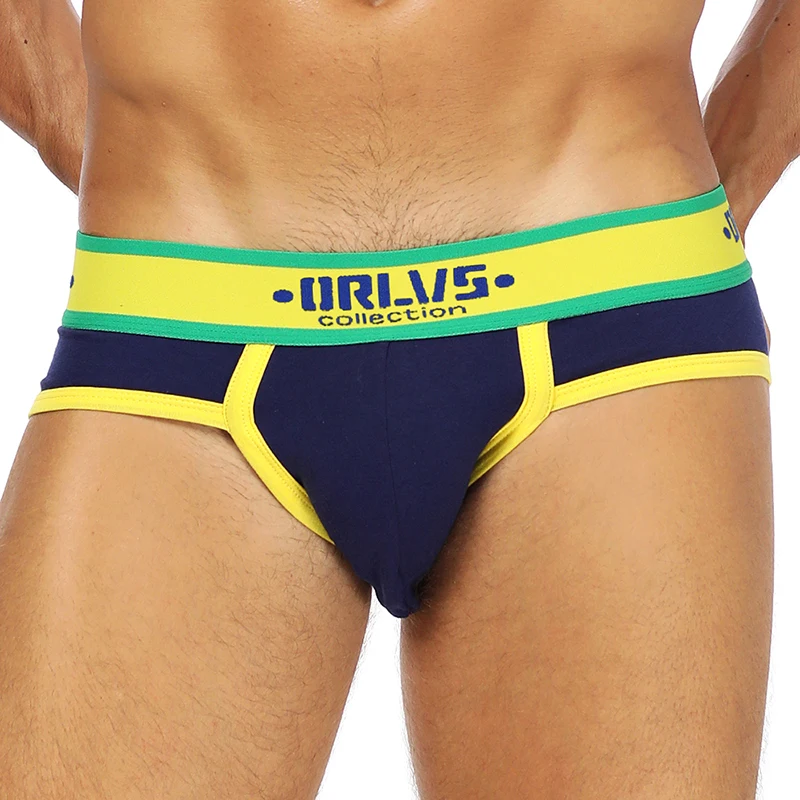 Мужские сексуальные трусы брифы ORLVS мужские из хлопка нижнее белье cueca M XXL OR179| |