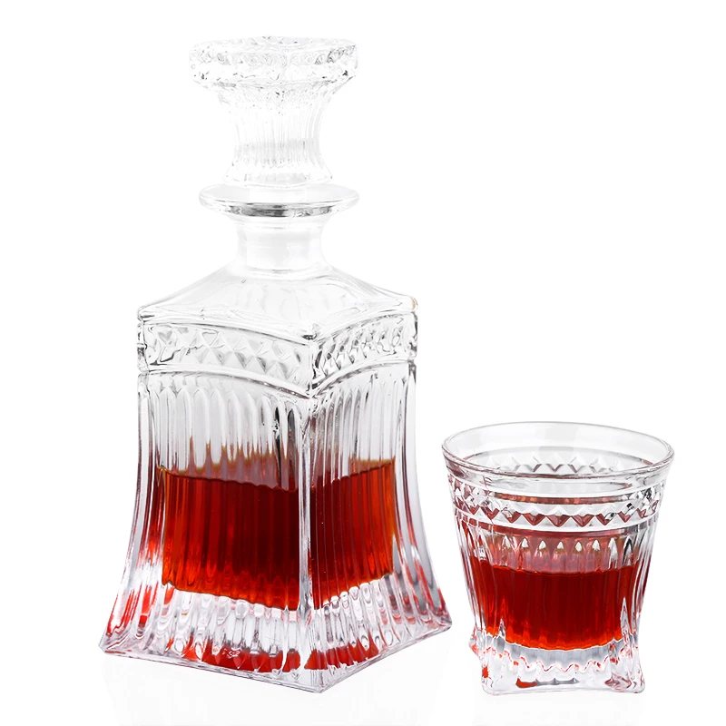 New Year Gift Whiskey Wine Bottle Jug With Lid Decanter Classical Glass Bar Cabinet Decoration Free Shipping | Дом и сад