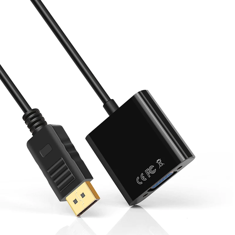 DisplayPort для VGA кабель DP Дисплей адаптера порта 1080 P цифровой аудио переходник