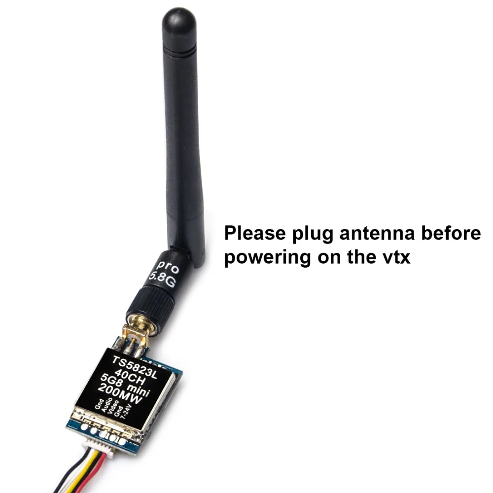 AKK TS5823L 5 8G 200MW 40Ch Мини AV Передатчик для FPV дрона|av transmitter|transmitter for dronemini transmitter |