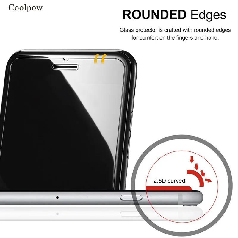 Шт. 3 шт. закаленное стекло для iphone 7 Plus 8 Защита экрана 6 6S плюс X XR XS Max УРОВЕНЬ