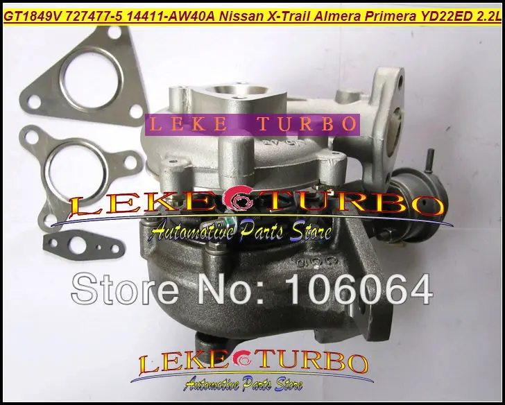 Турбо GT1849V 727477-5006S 727477-5007S 727477 масляный охлажденный Турбокомпрессор для NISSAN X-Trail T30