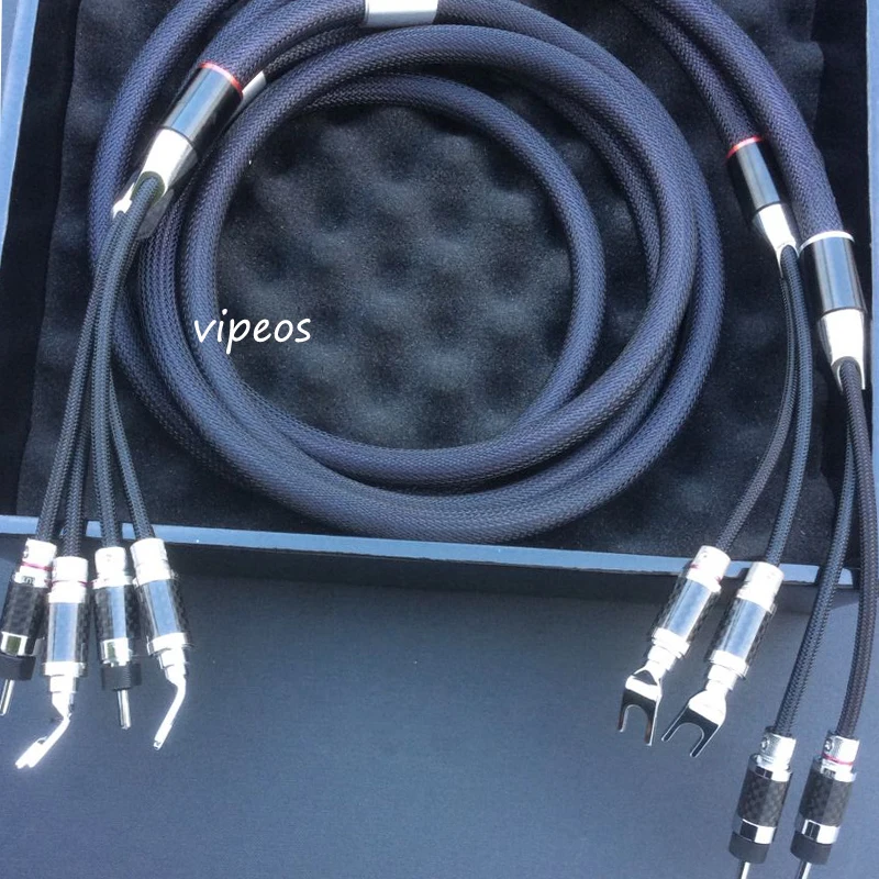 DHL доставка 2 5 м динамик флюс 04 ПИК до бананов кабель динамика|speaker cable|banana speaker