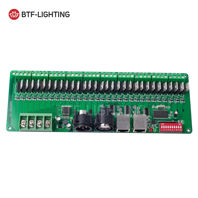 30 канальный DMX 512 rgb светодиодный контроллер полосы dmx декодер диммер драйвер DC9V