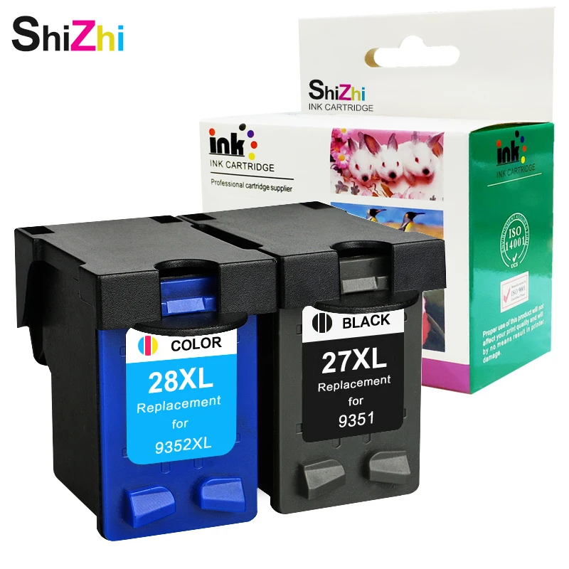 Чернильный картридж SHIZHI совместимый с HP 27 XL 28xl для Deskjet serie 450 450CI 5550 3420 3520 3550 3650 3740