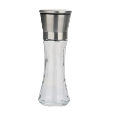 1pcs ACEBON новая мельница для соли и перца шейкеры из нержавеющей стали ручной морской солонки Регулируемый Керамический шлифовальный станок для перца со стеклянным корпусом - Цвет: 1pcs
