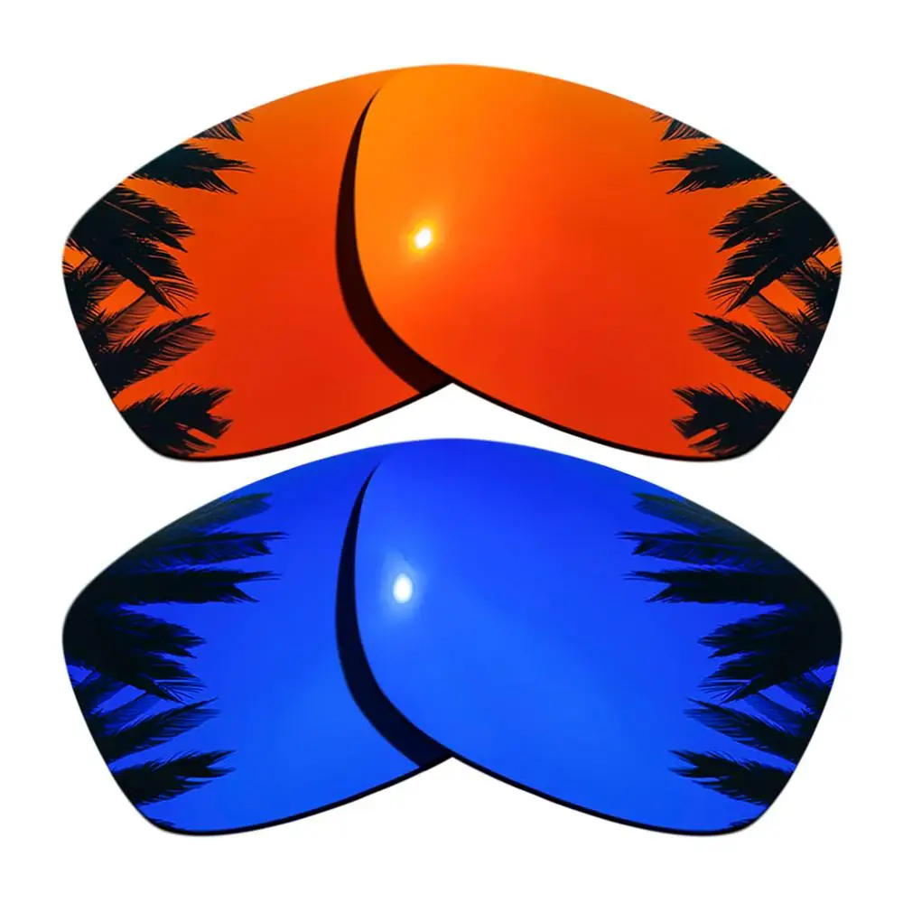 Orange Red & Purple Mirrored Polarized Replacement Lenses for Jupiter Squared Frame 100% UVA & UVB