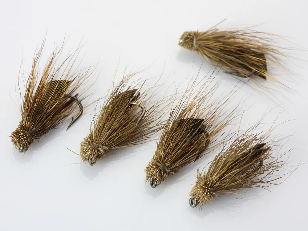 40 шт. крыла лося Caddis Сухих Мух приманки на форель для ловли нахлыстом|lure light|lure