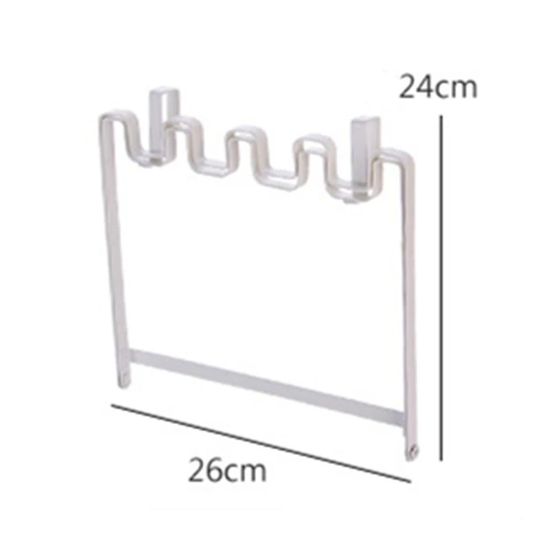 

JiangChaoBo Cabinet Door Back Garbage Bag Bracket Hook Kitchen Plastic Bag Rack Hanging Trash Can Garbage Rack