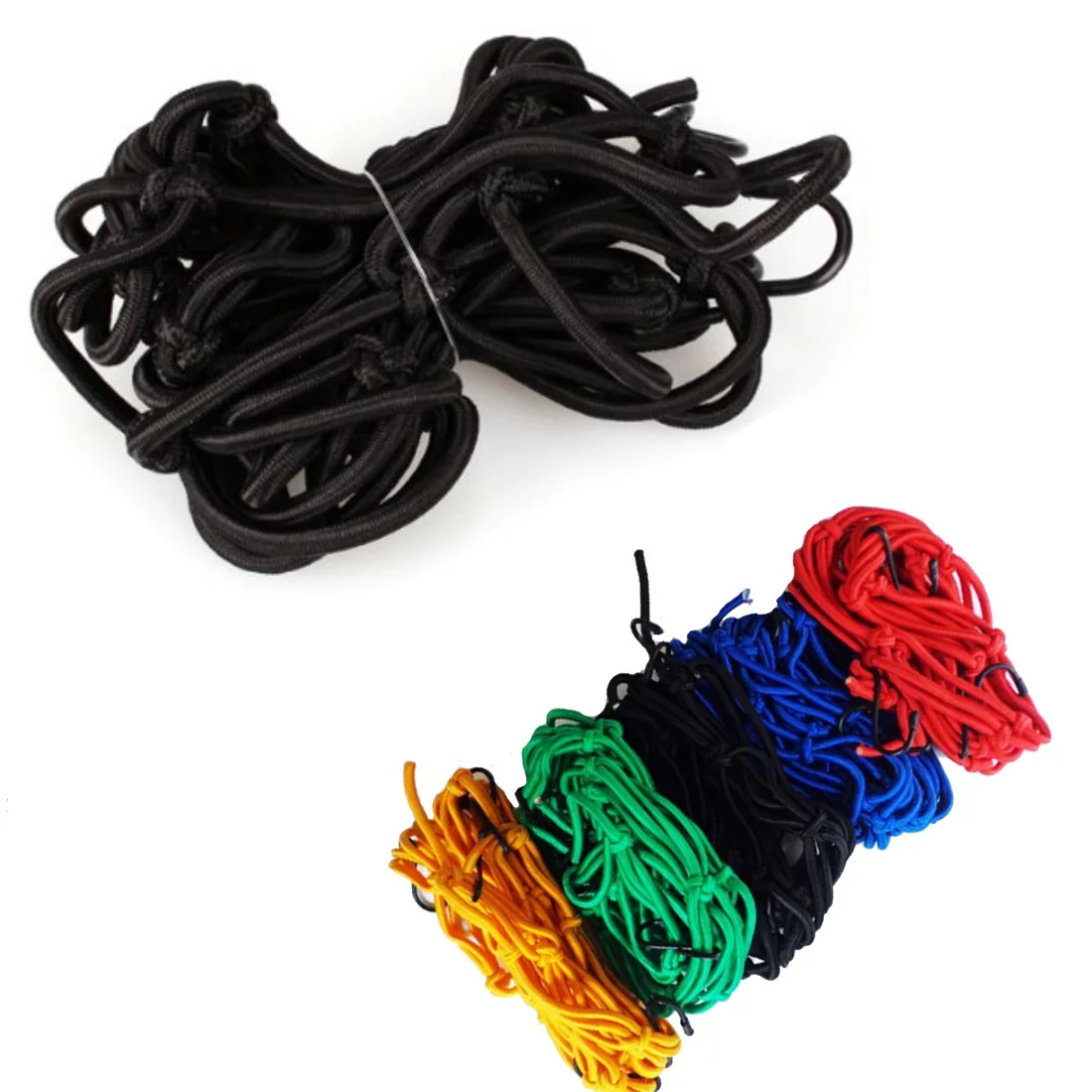 

Dewtreetali Car styling Motorcycle Bike 6 hooks Hold down 30 x 30cm Mesh Net Bag Luggage Cargo Mesh Helmet Net Holder Net Mesh