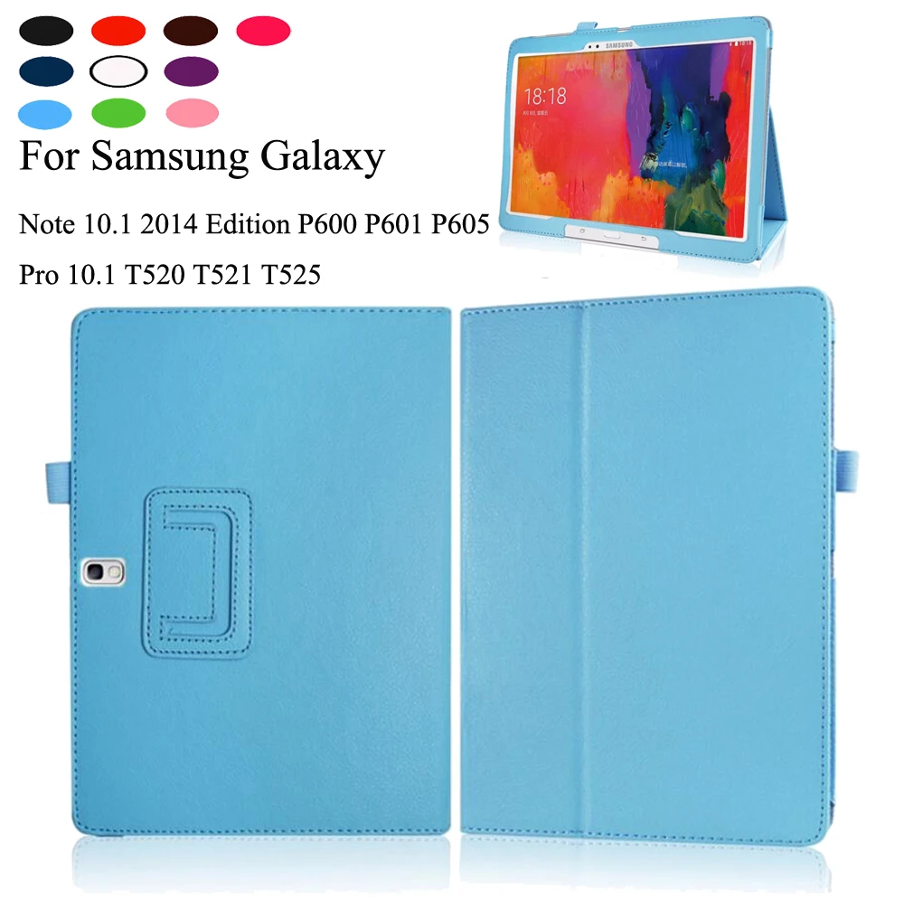 Тонкий складной чехол из искусственной кожи для samsung Galaxy Note 10,1 SM-P600 SM-P601 Edition/Tab pro 10,5 T520 T521 T525+ ручка
