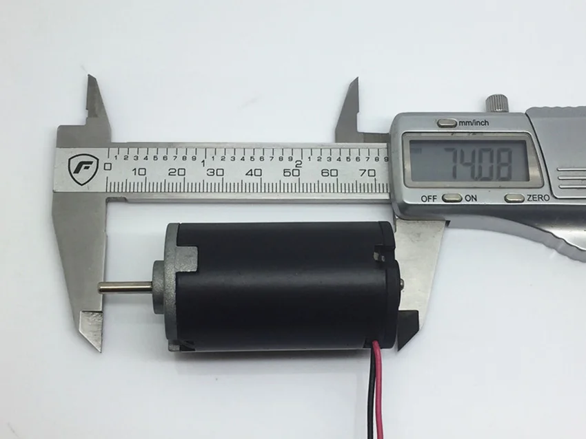 Круглый вал постоянный магнит DC Мотор 12 V 7785 rpm двигатель с угольными щетками высокий крутящий момент семиполюсный внутренний ротор диаметр вала 3 мм