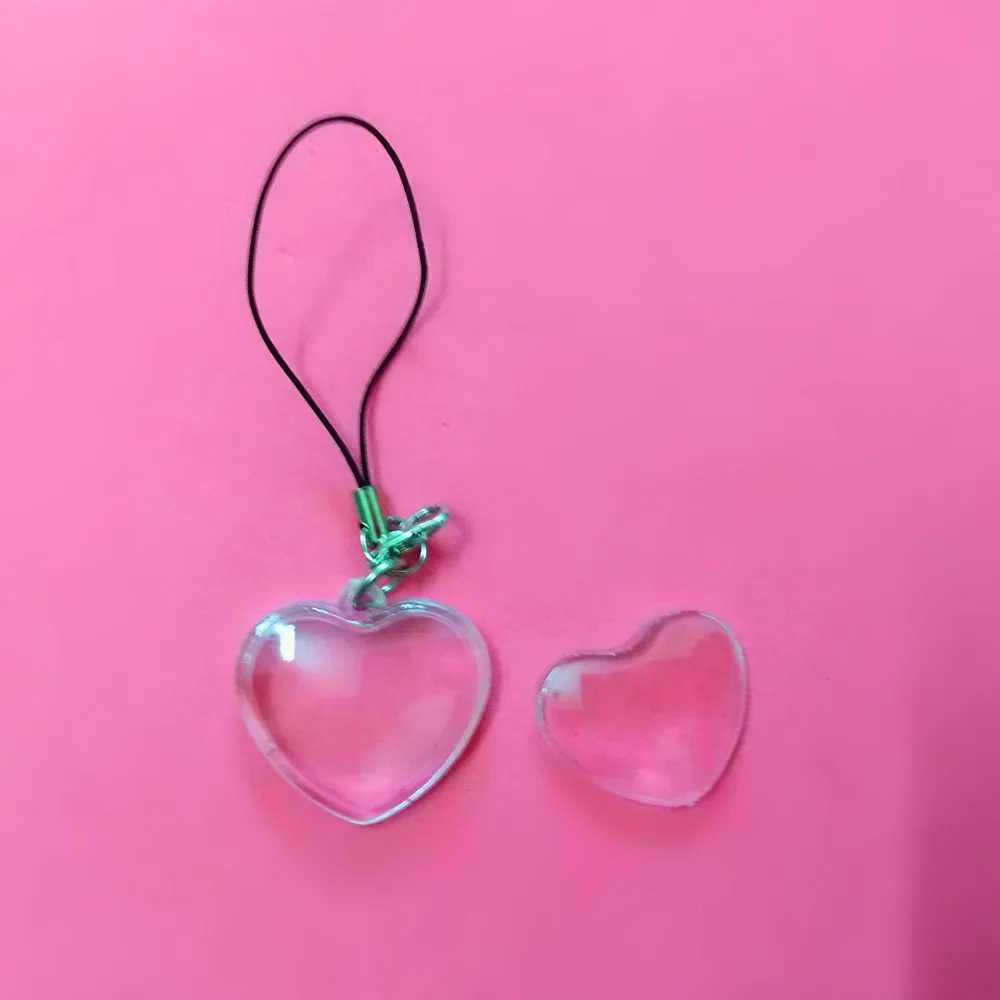 

500 Pcs Blank Acrylic Keychains Insert Photo plastic Keyrings Square Key Rectangle heart circular accessories