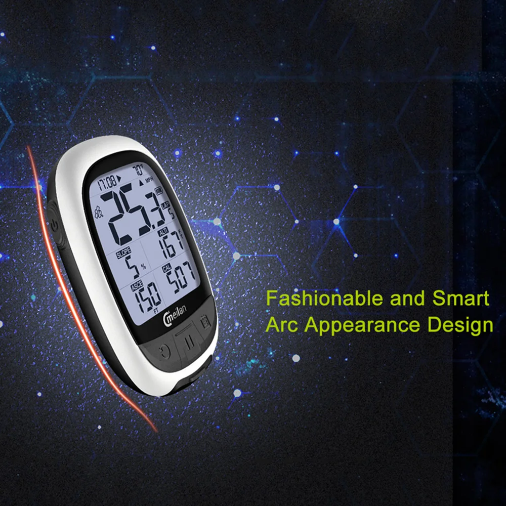 Велосипедный gps компьютер Bluetooth ANT + велосипедный Meilan M2 поддержка подключения с