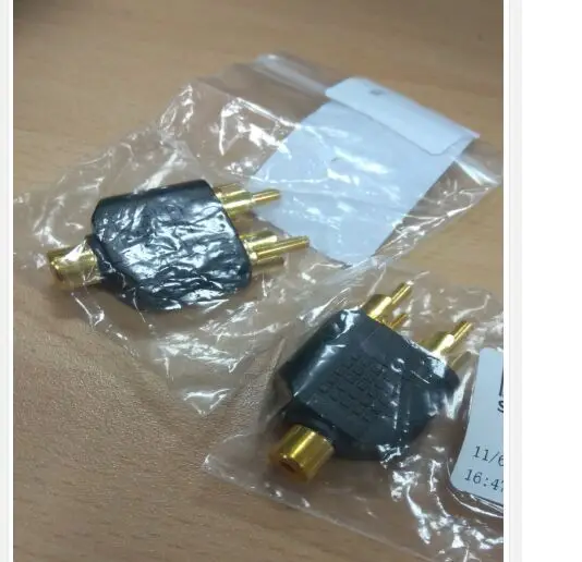 3 5 мм позолоченный аудиокабель стерео джек Женский 2 RCA аудио Jack разъем адаптера