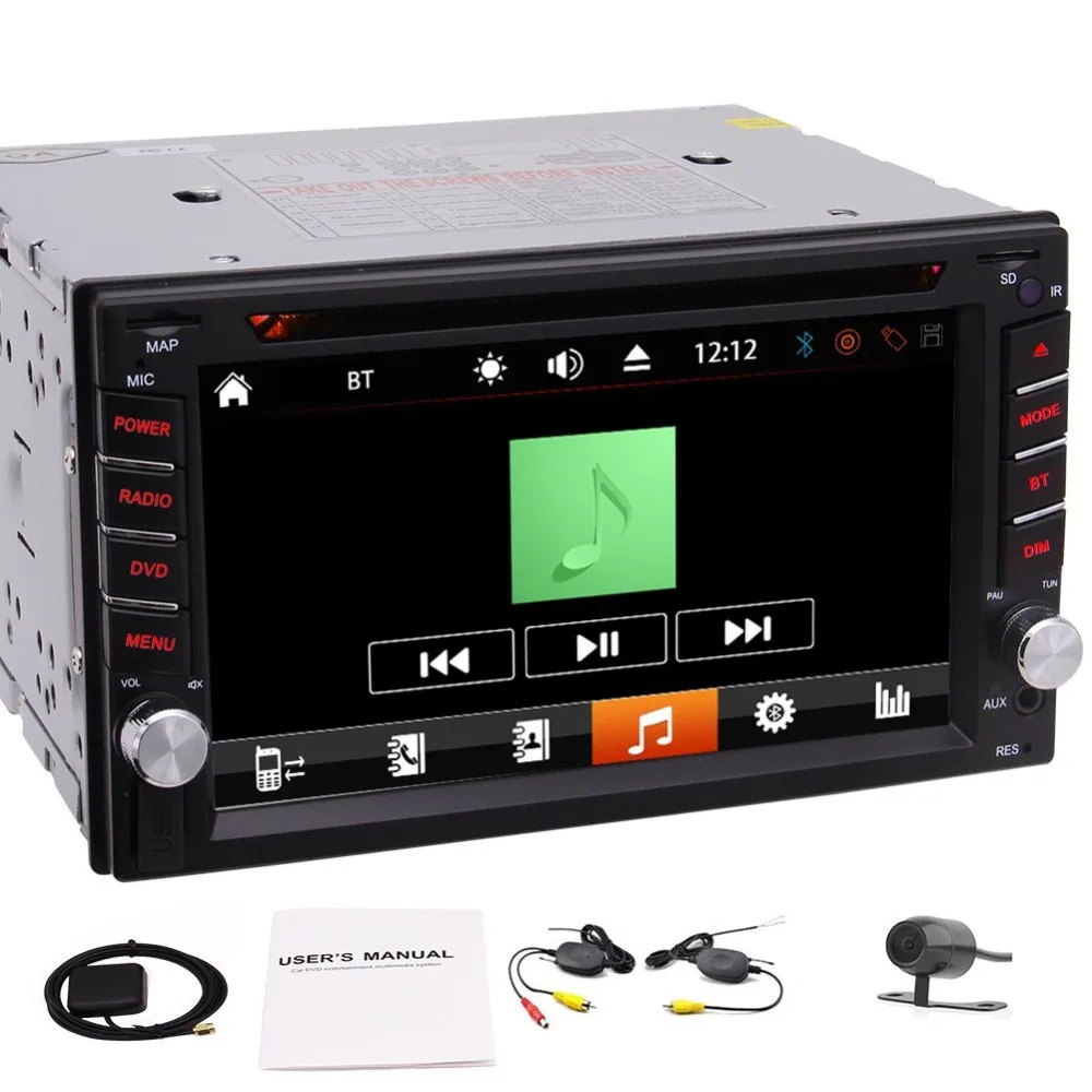 Автомобильный двойной Din в тире gps 2DIN автомобильный DVD CD MP3 плеер Bluetooth USB SD FM/AM RDS