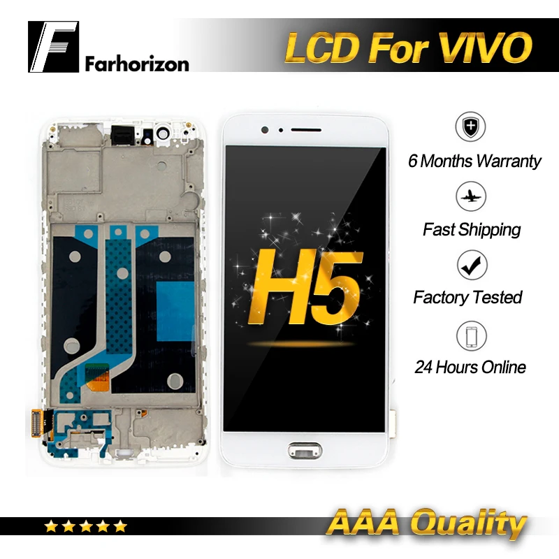 LCD For VIVO H5 Replacement Touch Screen Digitizer Assembly Retail 100% Tested Black/White &amp Free Shipping | Мобильные телефоны