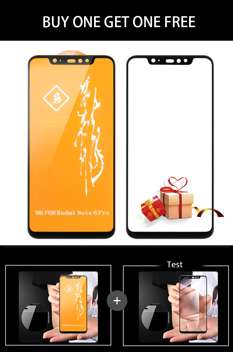 Xiaomi redmi note 6 pro, стекло, глобальная версия, защита экрана, redmi note 6, пленка, MOFi,, redmi note 6 Pro, закаленное стекло