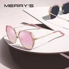 Женские квадратные солнцезащитные очки merry's, дизайнерские трендовые очки с поляризационными линзами, с защитой UV400, S6306