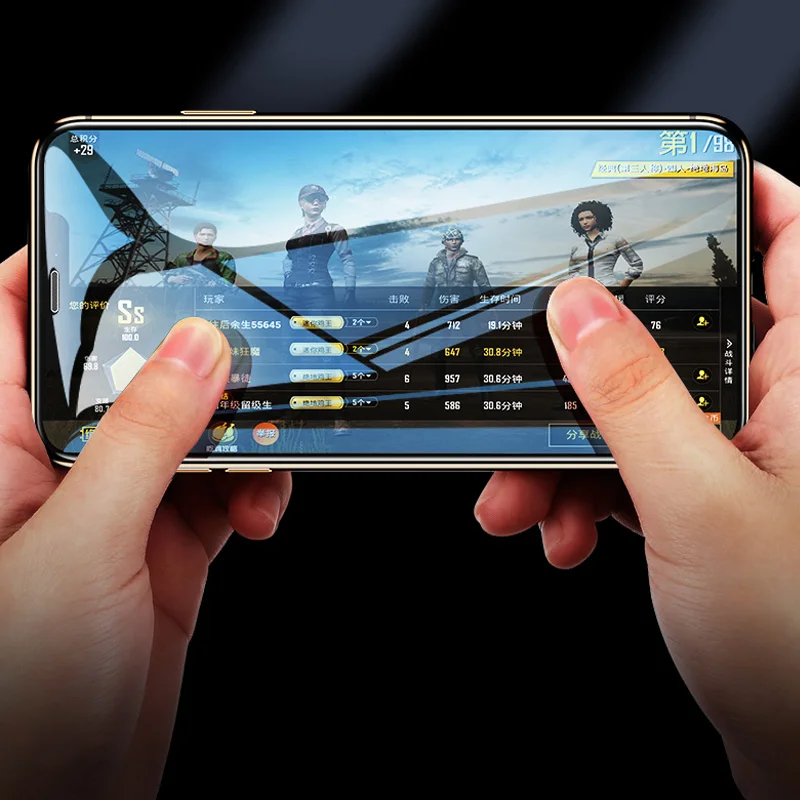 10-50 шт. 10D полноэкранная защитная пленка из закаленного стекла для iphone678 6 plus 7 8plus X