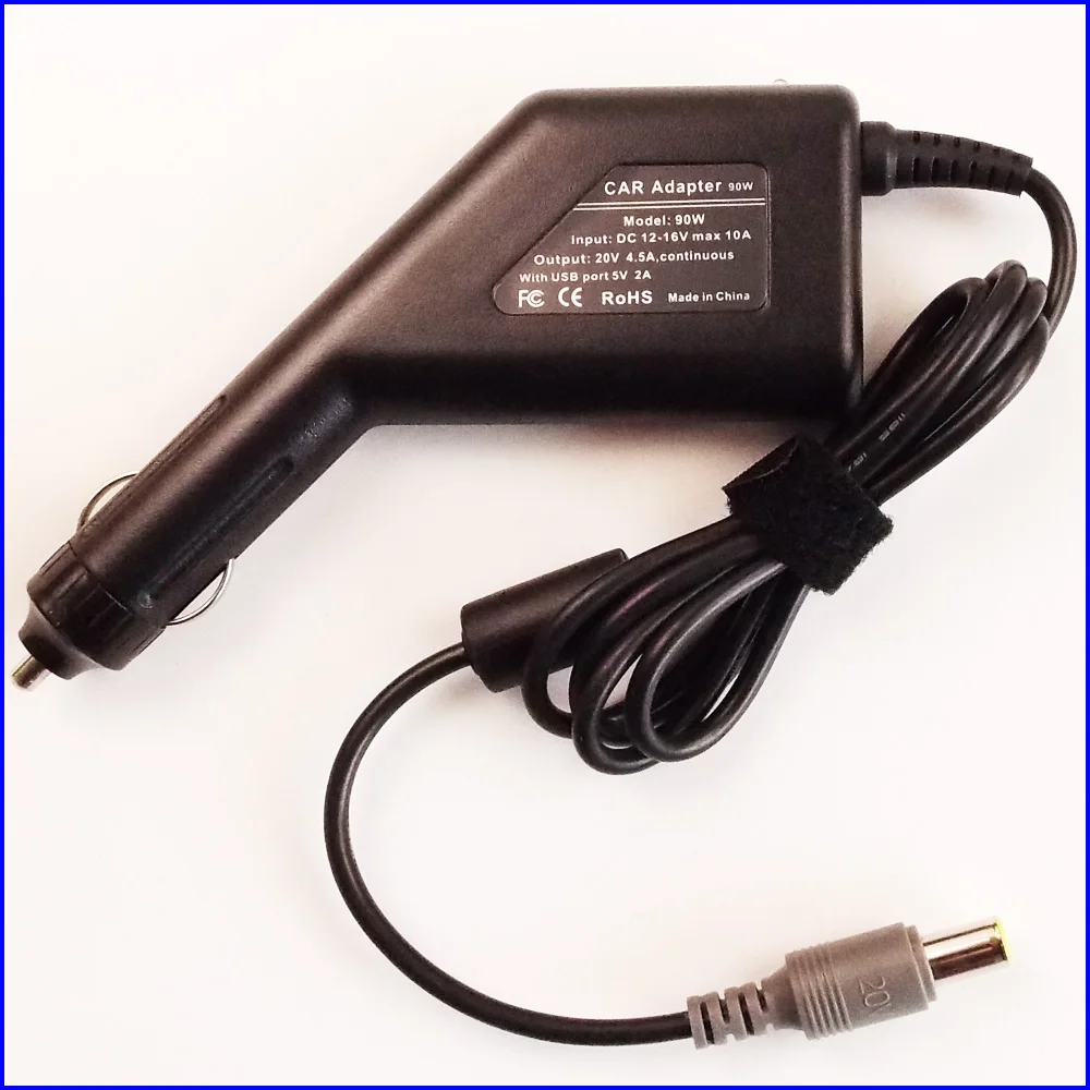 20V 4.5A Laptop Car DC Adapter Charger Power+USB for IBM Lenovo Thinkpad X100 X100e X121 X120e X121e X200 X201 X220 X230 X300 | Компьютеры
