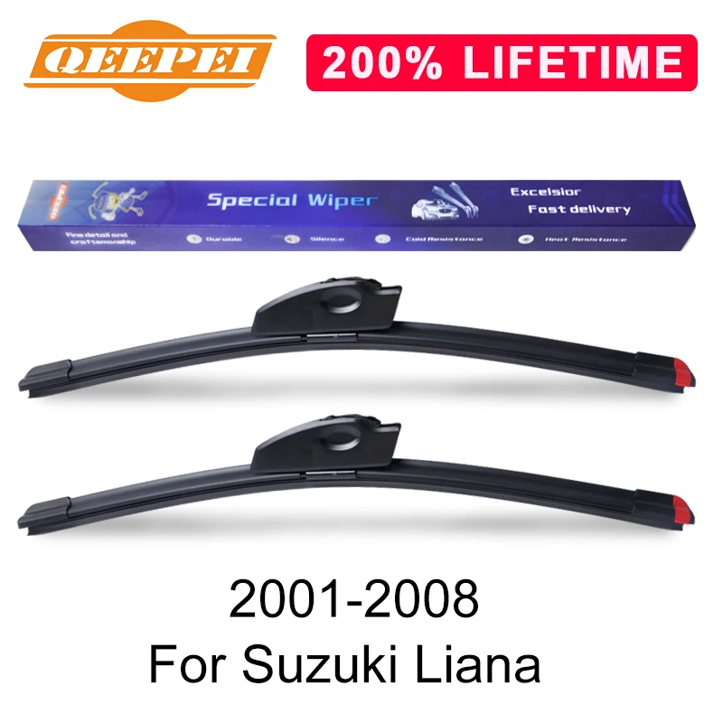 QEEPEI Replace Wiper Blade For Suzuki Liana 2001-2008 Silicone Rubber Windshield Windscreen Auto Car Accessories | Автомобили и